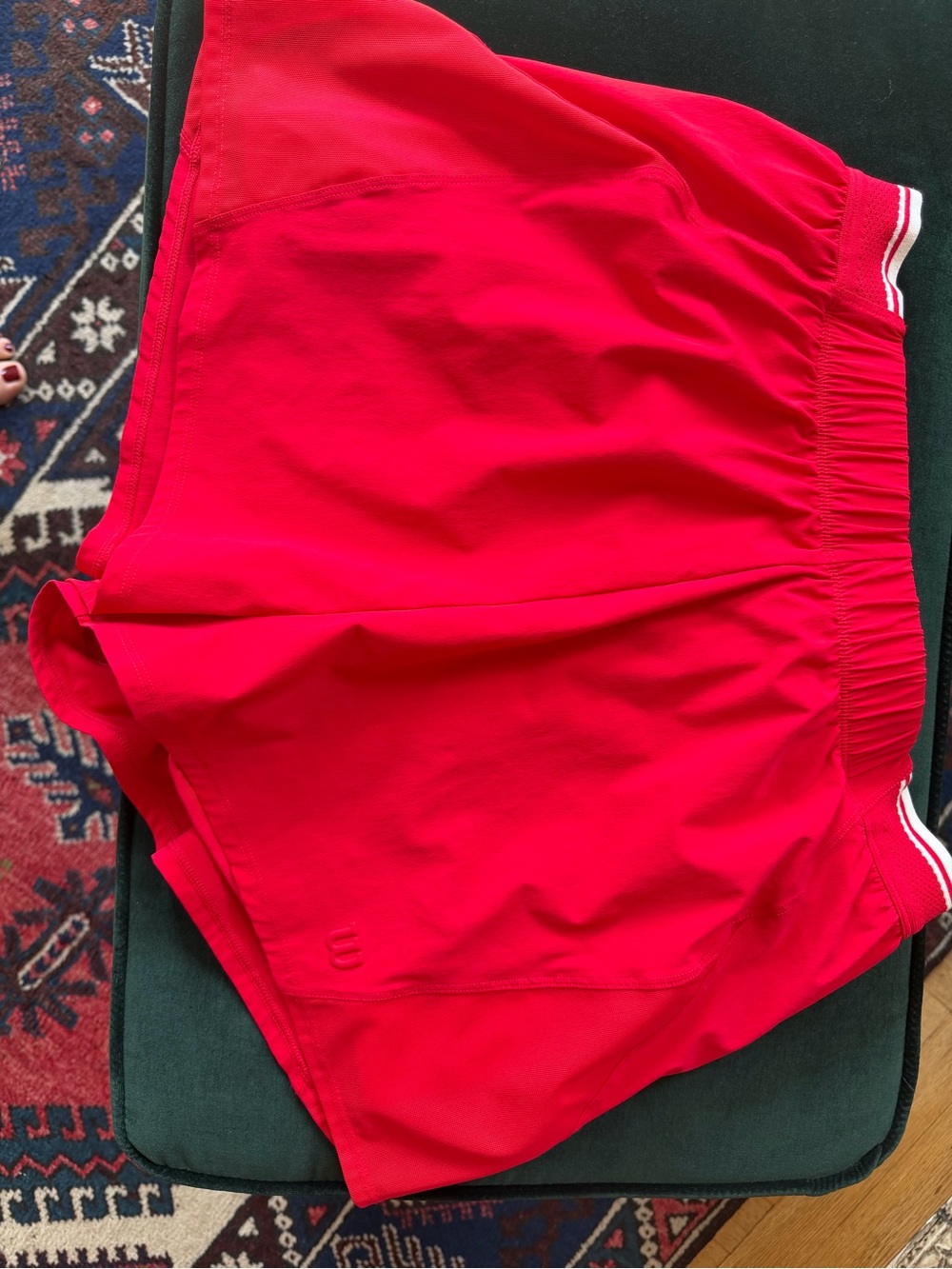 Wilson Advantage Shorts Red Lightweight Elastic-Waist Women's Shortsw - Picture 7 of 7